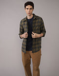 Camisa Slim Fit Everyday Ae - Verde 0153_3004_283_of