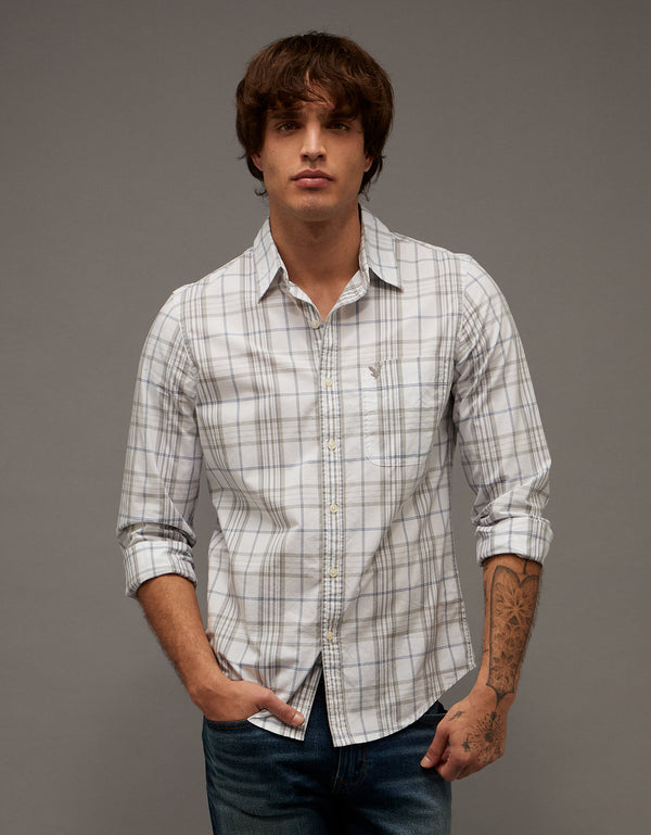 Camisa de Oxford Abotonada Ae - Generico