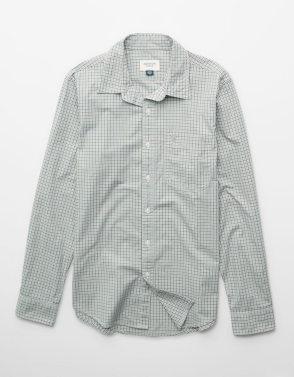 Camisa de Oxford Abotonada Ae - Verde 0153_3016_283_f