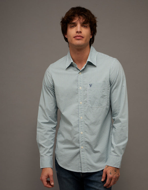 Camisa de Oxford Abotonada Ae - Verde