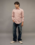 Camisa de Oxford Abotonada Ae - Rojo 0153_3016_697_of