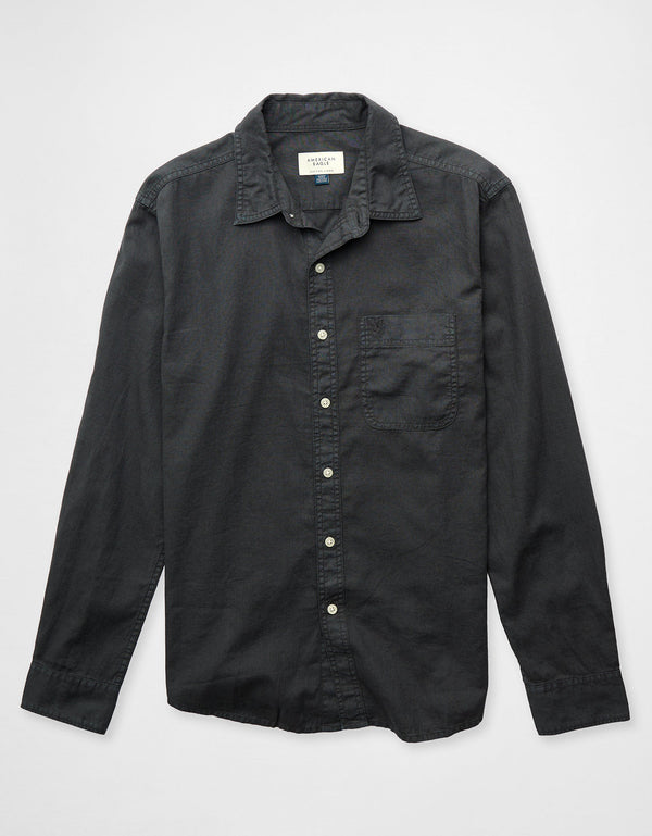 Camisa de Lino con Botones Ae - Generico