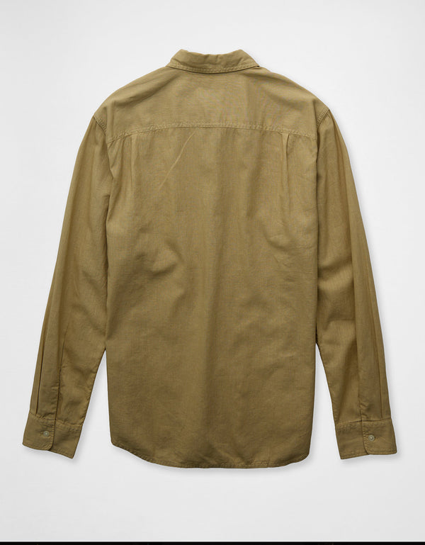 Camisa de Lino con Botones Ae - Generico