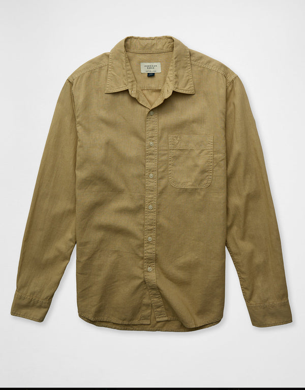 Camisa de Lino con Botones Ae - Generico