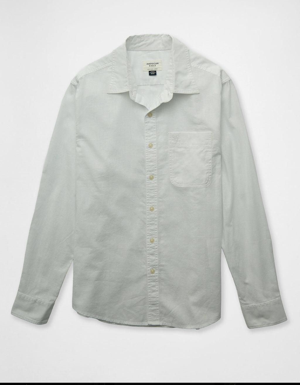 Camisa de Lino con Botones Ae - Blanco 0153_3080_100_f