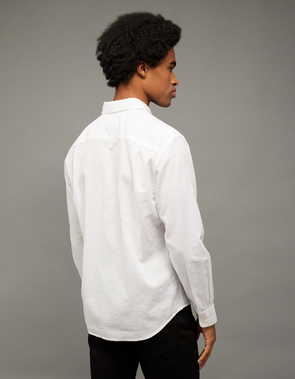 Camisa de Lino con Botones Ae - Blanco 0153_3080_100_ob