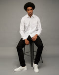 Camisa de Lino con Botones Ae - Blanco 0153_3080_100_of