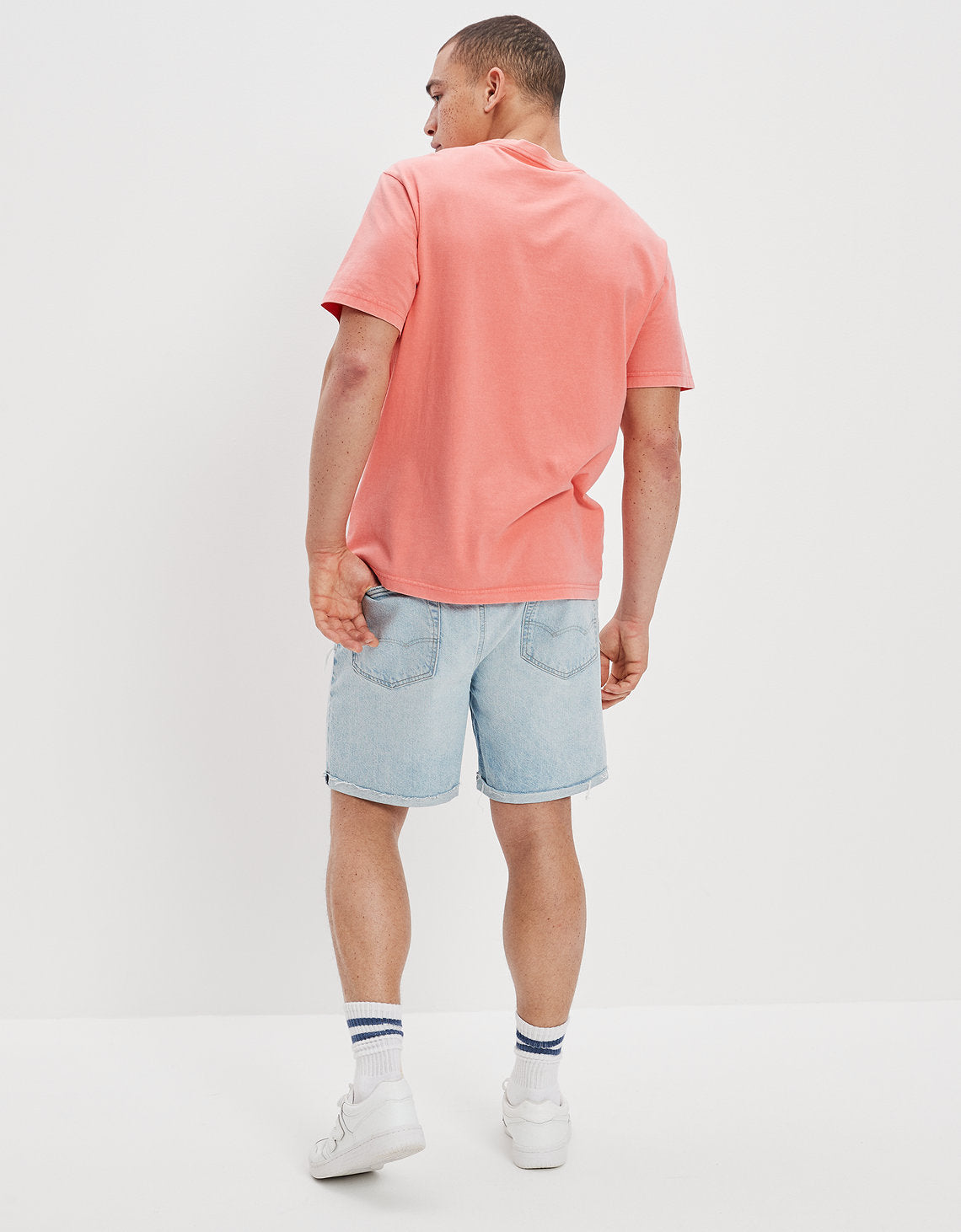 Polera AE Manga corta con gráfico en dip-dye - Rosa 0181_2913_199_ob