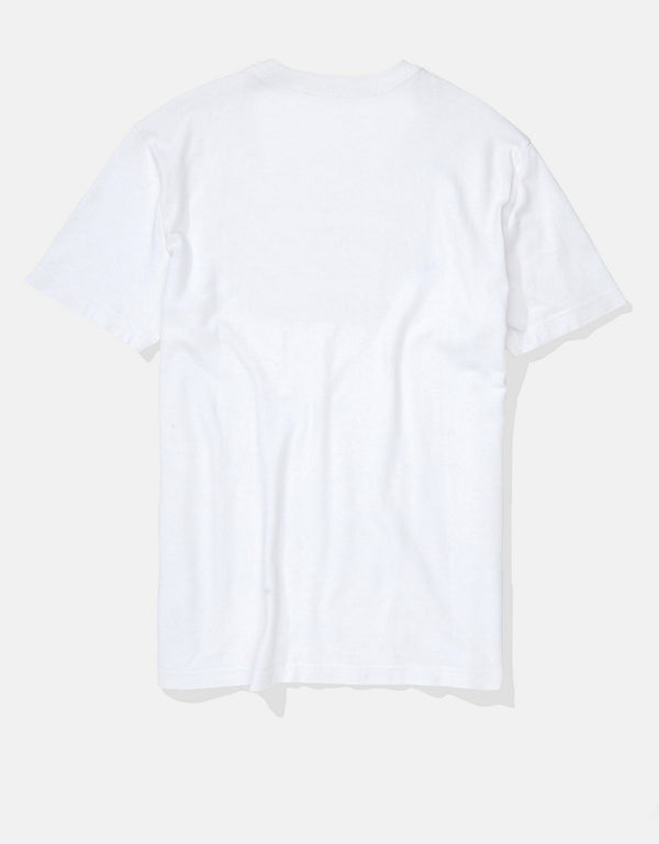 Polera AE Manga corta con gráfico en dip-dye - Blanco