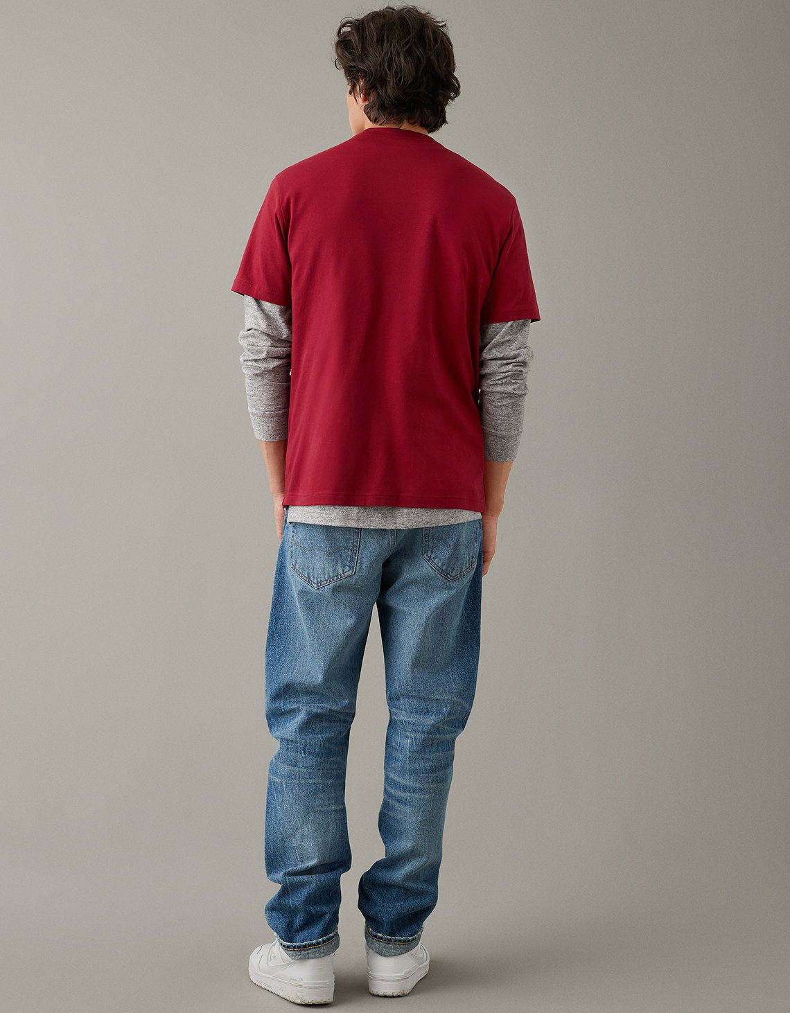 Polo sin Cuello AE gráfica ultra suave - Rojo 0181_3295_600_ob