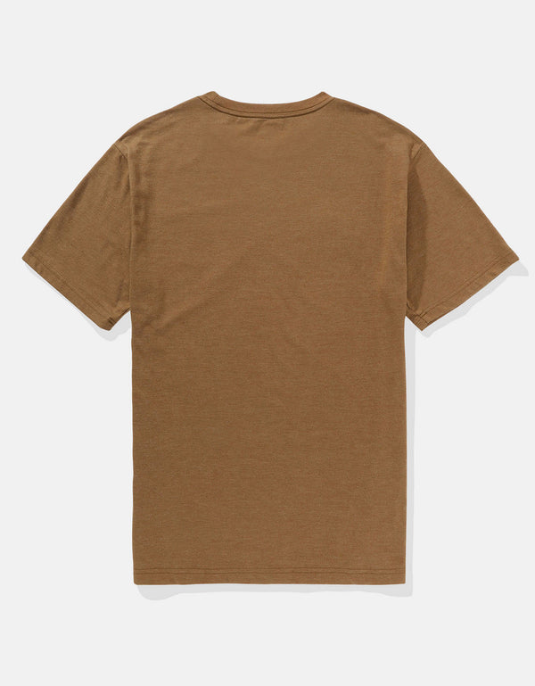 Polo sin Cuello AE gráfica ultra suave - Café