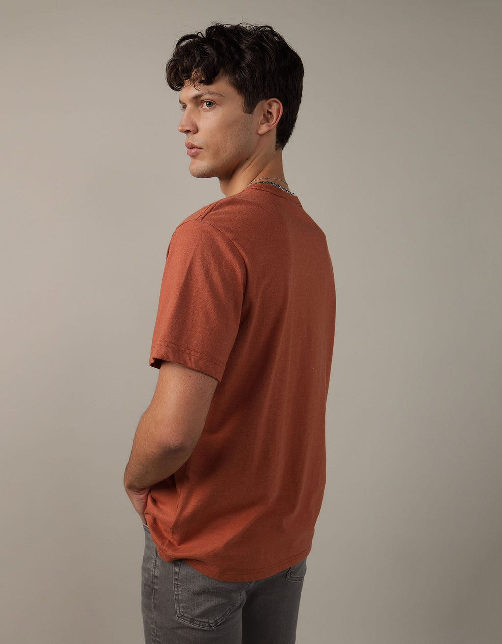 Polo sin Cuello AE gráfica ultra suave - Rojo 0181_3298_622_ob