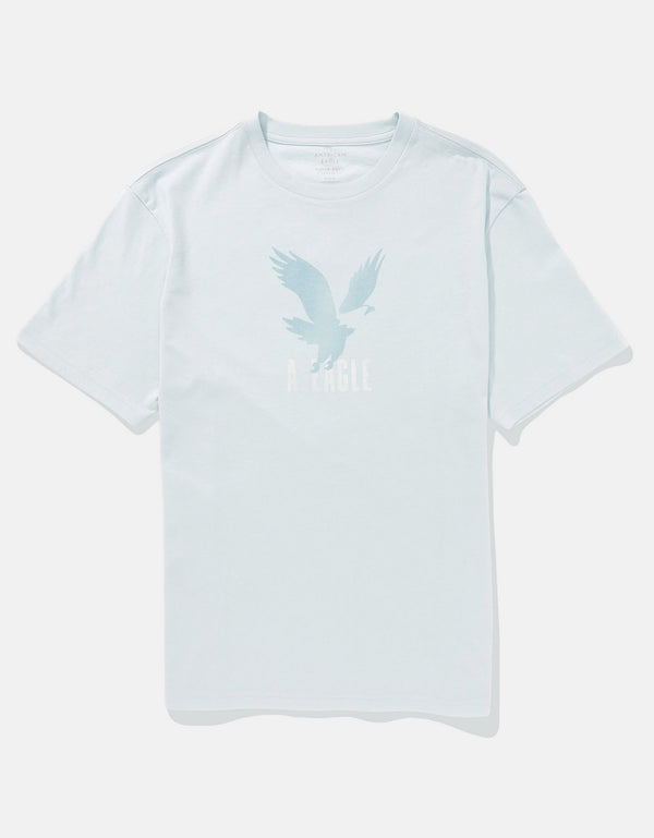 Polo sin Cuello Ae con gráfico - Azul