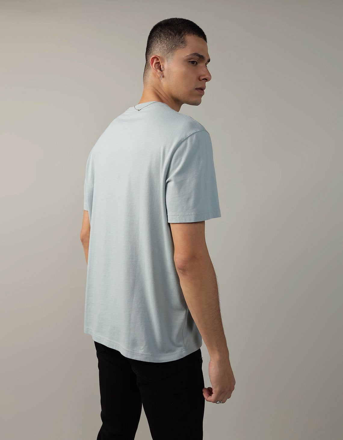 Polo sin Cuello Ae con gráfico - Azul 0181_3448_401_ob