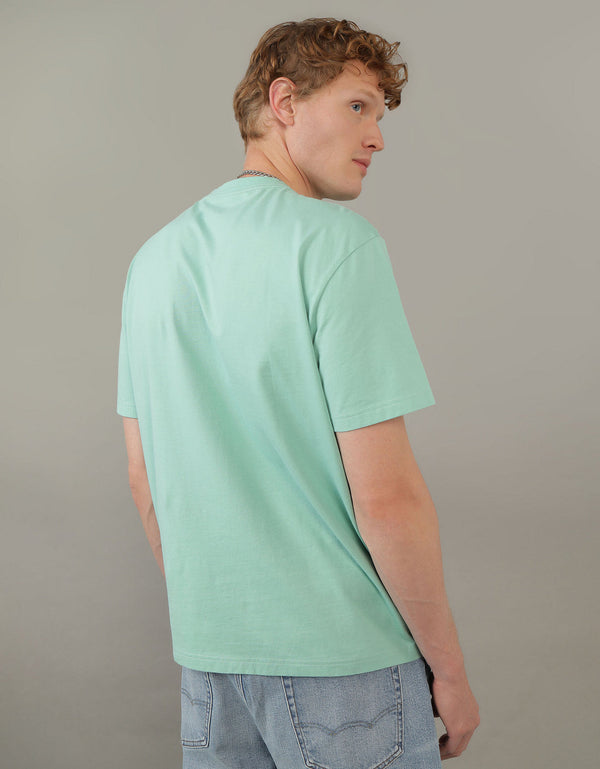 Polo sin Cuello gráfica Ae - Verde