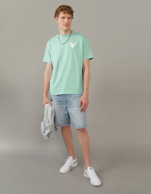 Polo sin Cuello gráfica Ae - Verde
