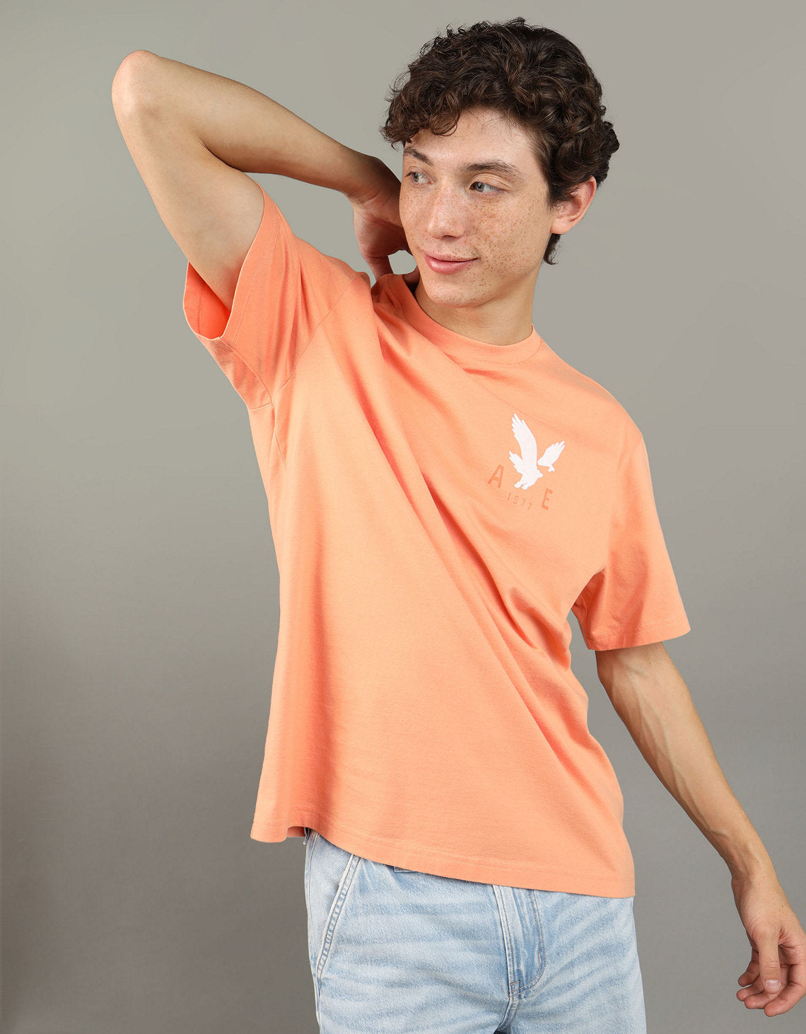 Polo sin Cuello gráfica Ae - Naranja 0181_3475_807_of