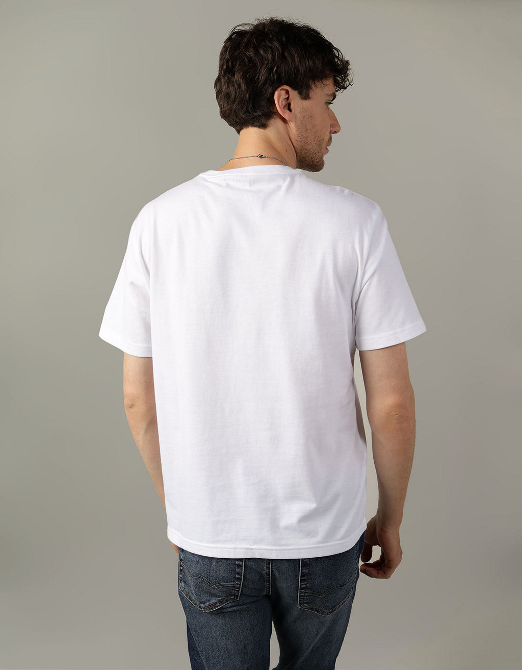 Polo sin Cuello Ae con gráfico - Blanco 0181_3570_101_ob
