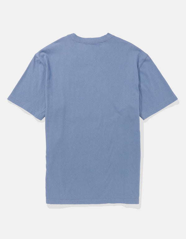 Polo sin Cuello Ae con gráfico - Azul