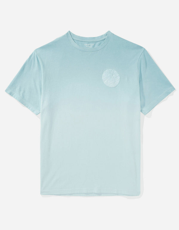 Polo sin Cuello Ae con gráfico - Azul