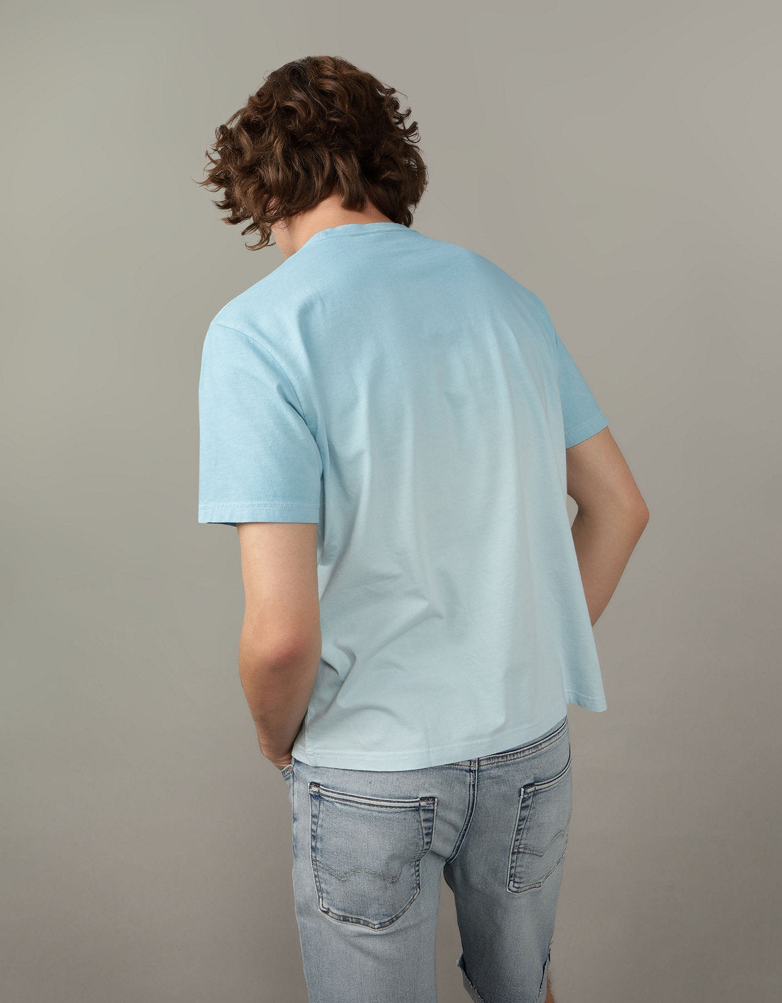 Polo sin Cuello Ae con gráfico - Azul 0181_3684_401_ob