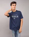Polo sin Cuello con Gráfico Manga Corta Hombre AE - Azul 0181_3774_483_of