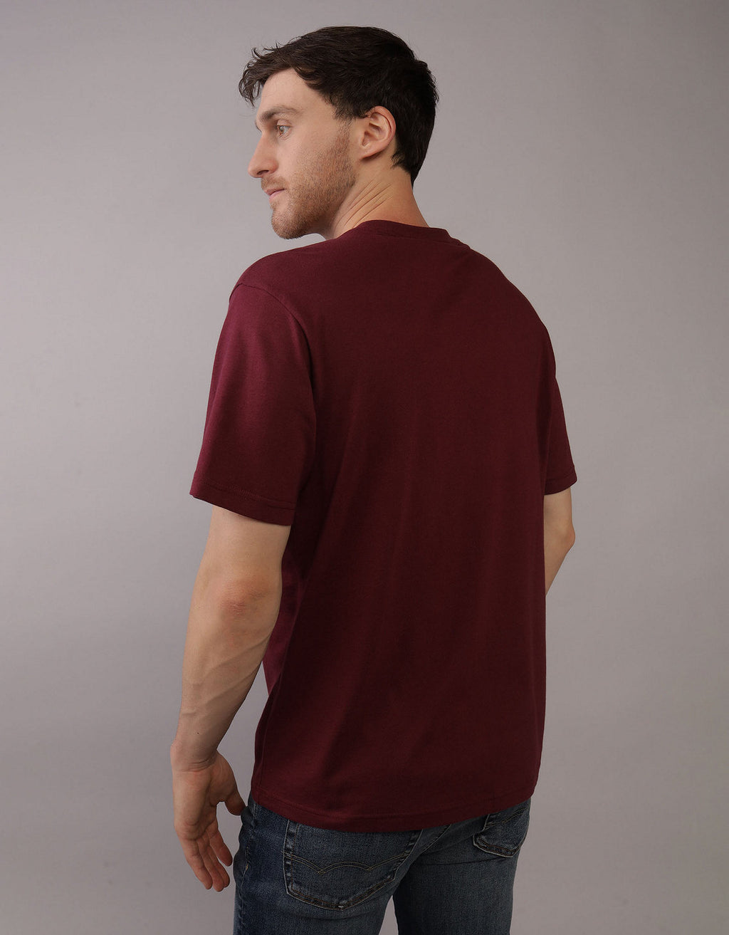 Polo sin Cuello con Gráfico Manga Corta Hombre AE - Generico 0181_3774_613_ob