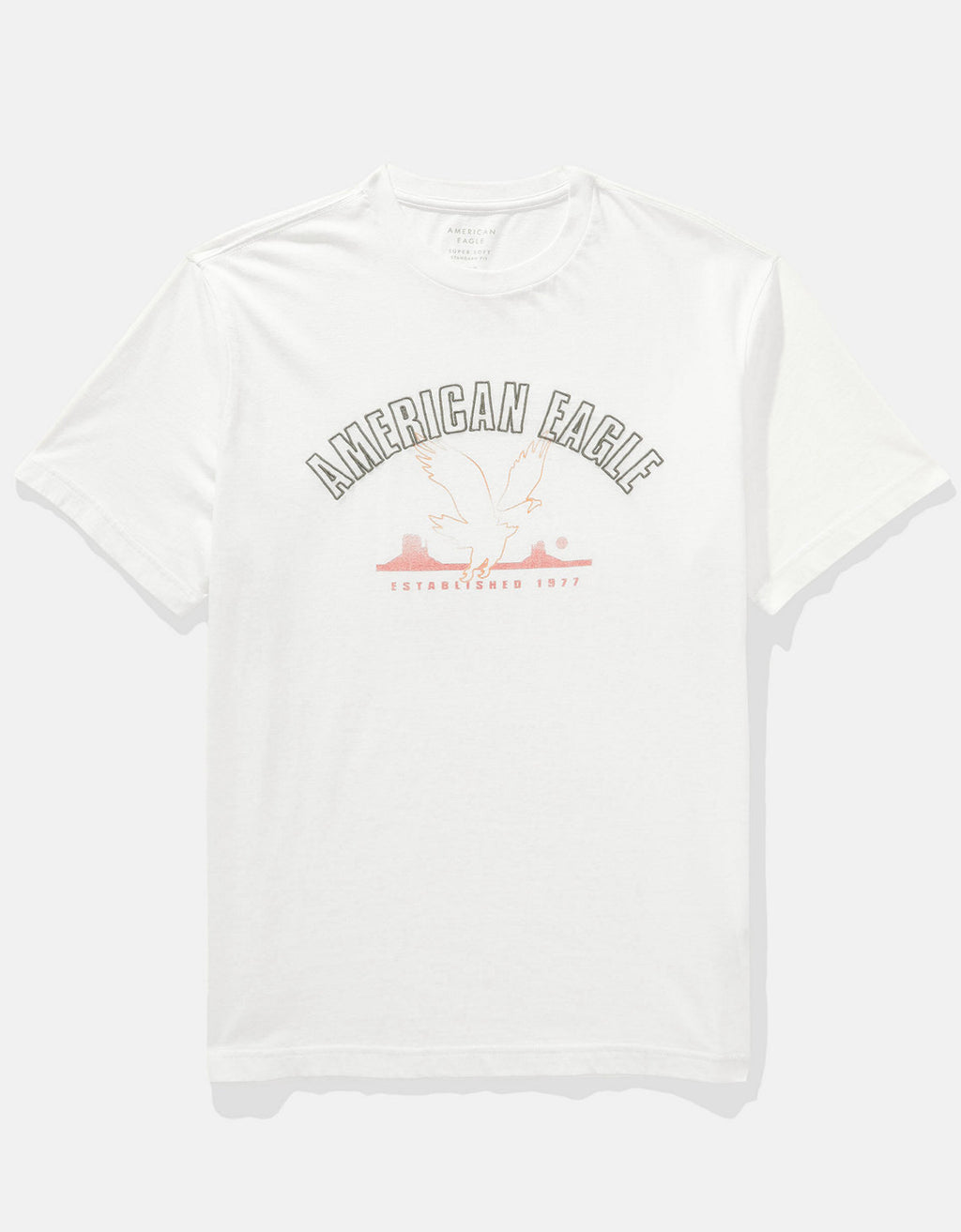 Polo sin Cuello con Gráfico Manga Corta Hombre AE - Blanco 0181_3810_100_f