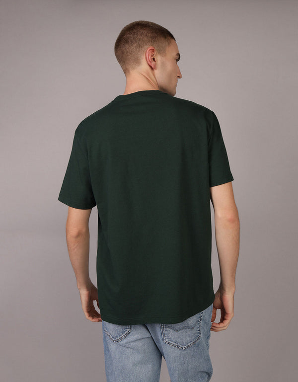 Polo sin Cuello con Gráfico Manga Corta Hombre Ae - Generico