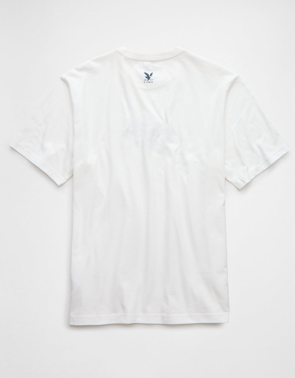 Polo sin Cuello Manga Corta con Gráfico Hombre AE - Blanco 0181_4018_100_b