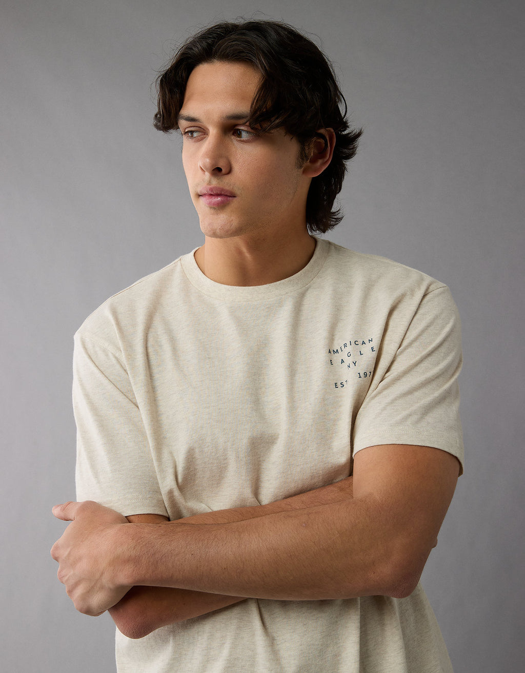 Polo sin Cuello Manga Corta con Gráfico Hombre AE - Generico 0181_4043_864_os