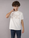 Polo sin Cuello gráfica con logotipo aplicado de AE - Blanco 0181_4253_100_of