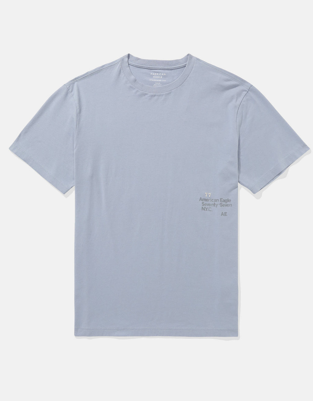 Polo sin Cuello gráfica con logotipo aplicado de AE - Azul 0181_4253_408_f