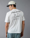 Polo sin Cuello Gráfica con Logo Ae - Blanco 0181_4419_100_of
