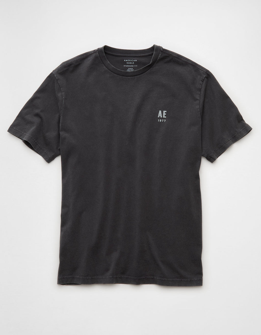 Polo sin Cuello Gráfica con Logo Ae - Gris 0181_4420_023_f