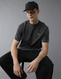 Polo sin Cuello Gráfica con Logo Ae - Gris 0181_4420_023_of