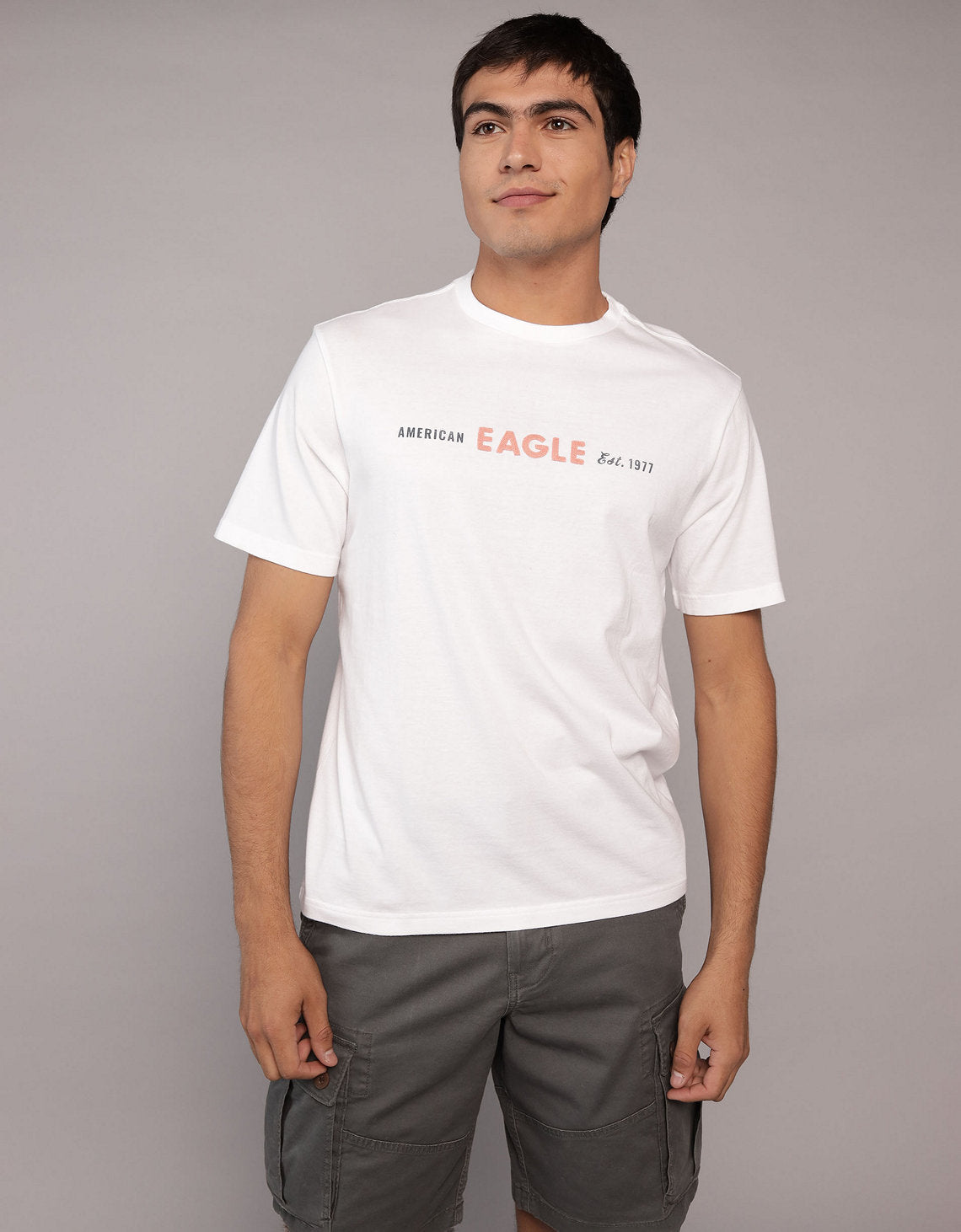 Polo sin Cuello Gráfica con Logotipo Elevado Ae - Blanco 0181_4423_100_of