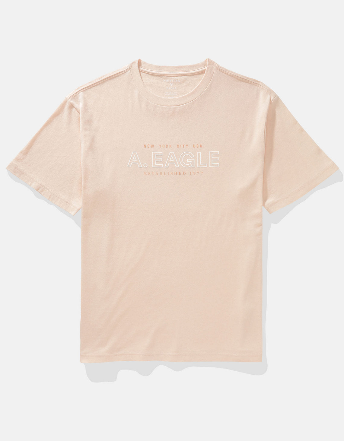 Polo sin Cuello Gráfica con Logo Ae - Naranja 0181_4493_800_f