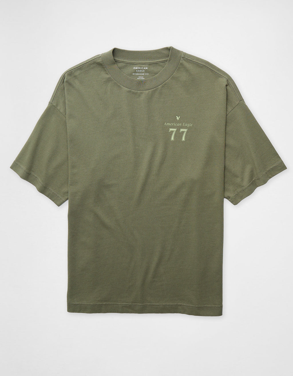 Polo sin Cuello gráfica con logotipo icónico Ae - Verde 0181_4597_315_f