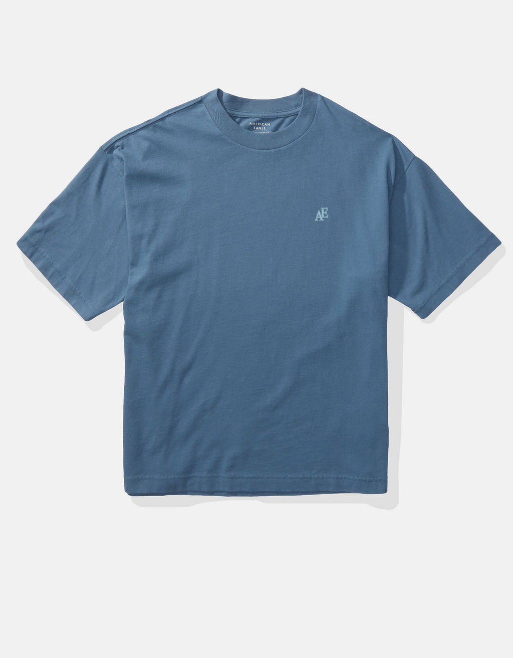 Polo sin Cuello gráfica con logotipo icónico Ae - Azul 0181_4597_410_f