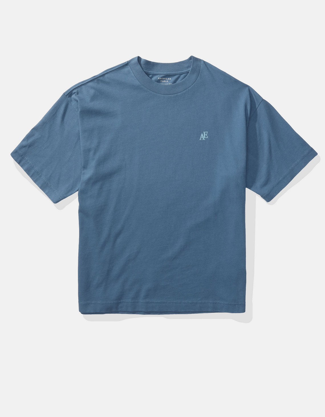 Polo sin Cuello gráfica con logotipo icónico Ae - Azul 0181_4597_410_f