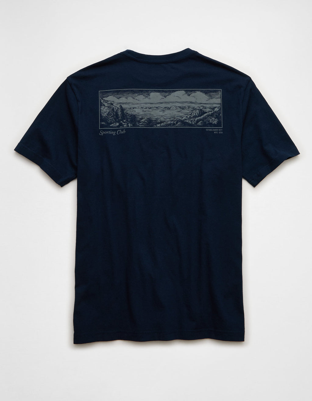 Camiseta Gráfica con Logo Ae - Azul 0181_4873_410_b