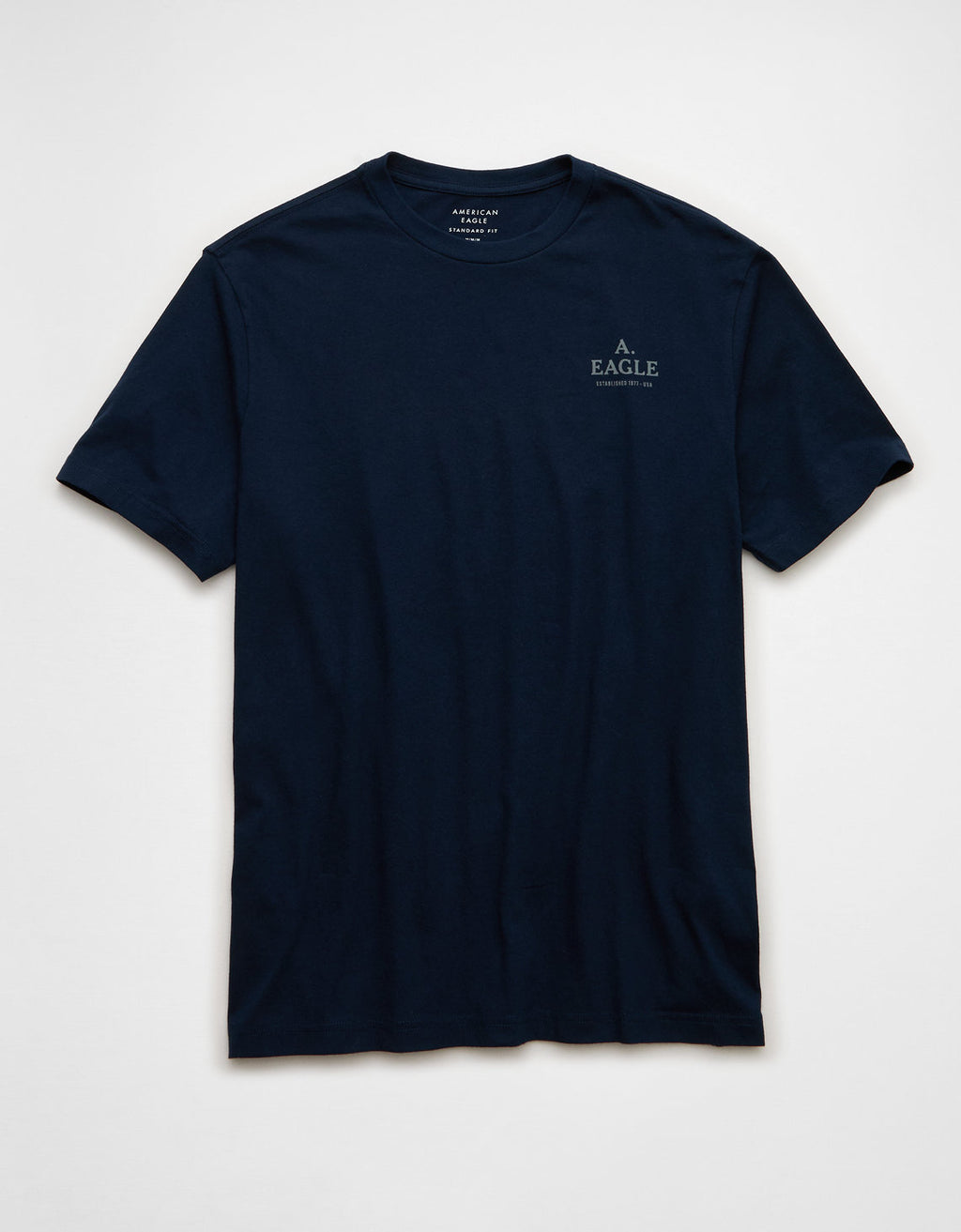 Camiseta Gráfica con Logo Ae - Azul 0181_4873_410_f