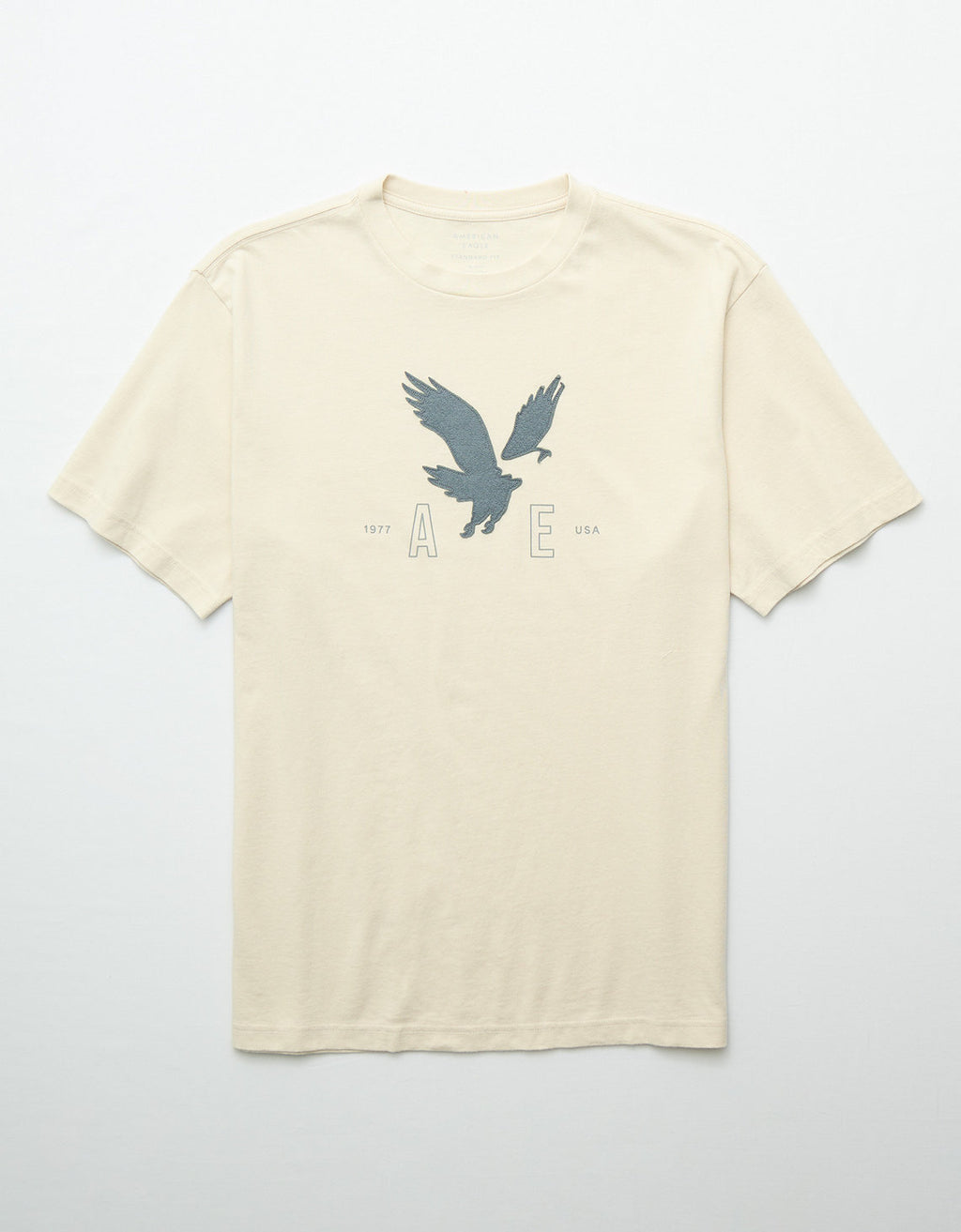 Camiseta Gráfica con Logo Ae - Caqui 0181_5039_210_f