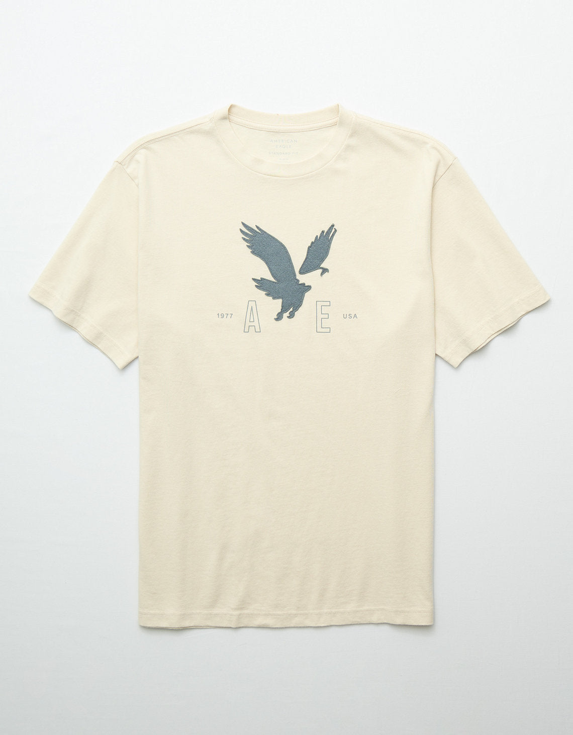 Camiseta Gráfica con Logo Ae - Caqui 0181_5039_210_f