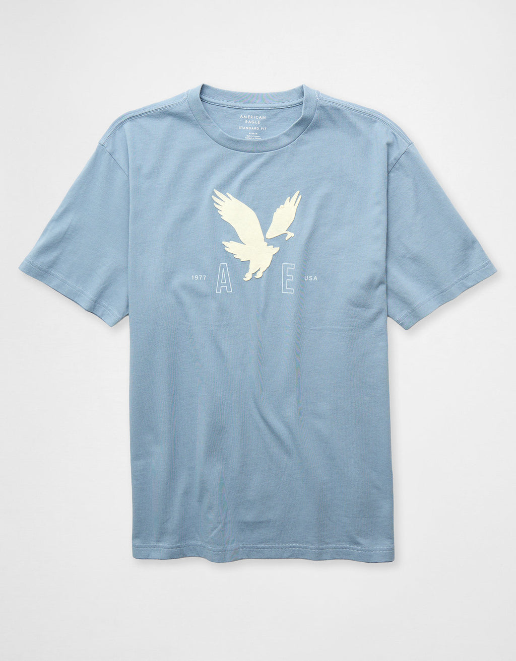 Camiseta Gráfica con Logo Ae - Azul 0181_5039_401_f