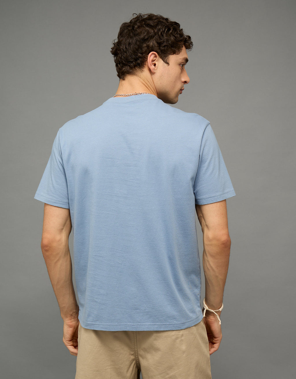 Camiseta Gráfica con Logo Ae - Azul 0181_5039_401_ob