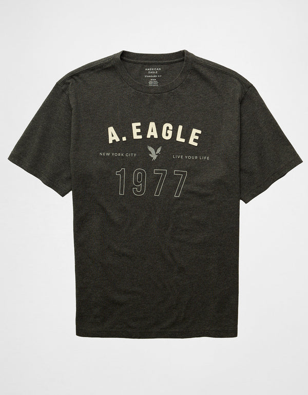 Camiseta Gráfica con Logo Ae - Generico