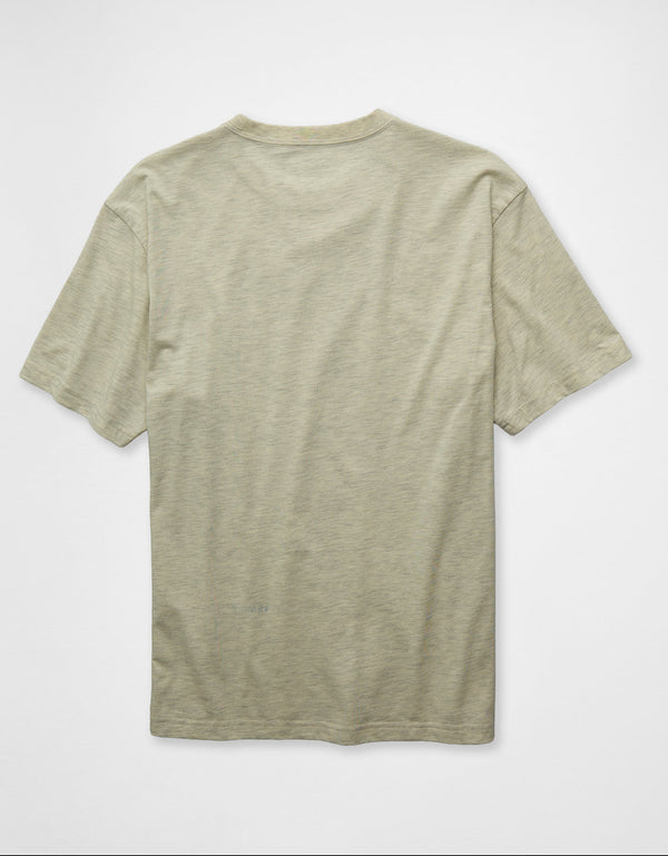 Camiseta Gráfica con Logo Ae - Gris