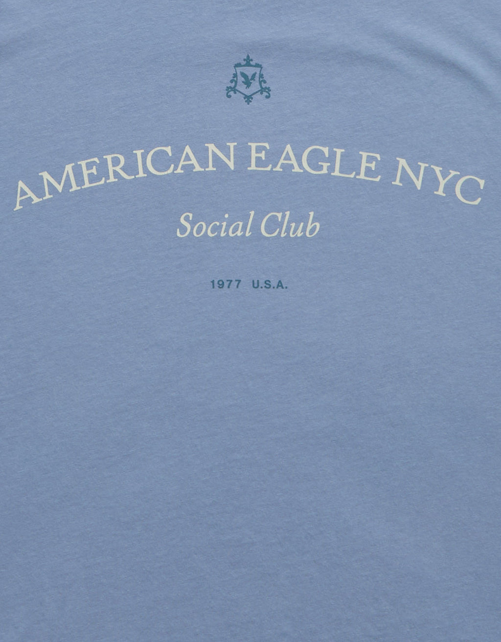Camiseta Gráfica con Logo Ae - Azul 0181_5686_415_d1